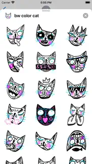 drawn cat - emoji and stickers iphone resimleri 1