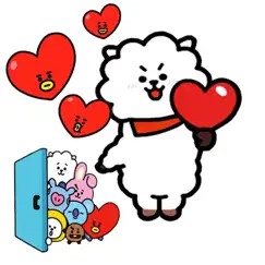 lovely bt21 stickers hd logo, reviews