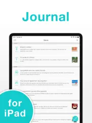 journal simple - appli journal iPad Captures Décran 1