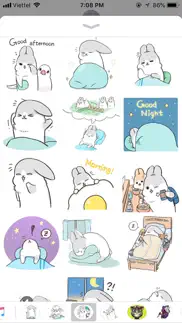 rabbit moji pun funny stickers iphone images 1