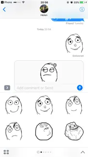 troll face rage stickers iPhone Captures Décran 2