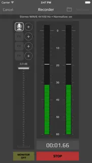 audioshare iphone capturas de pantalla 3