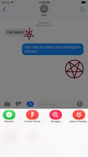 satanic pentagram stickers iphone images 4