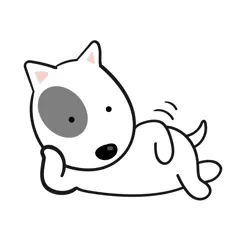 cute dog bull terrier logo, reviews