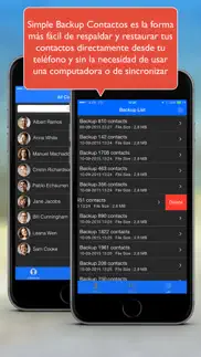 simple backup contacts pro iphone capturas de pantalla 2