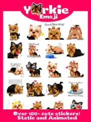 yorkie dog emoji stickers ipad images 2
