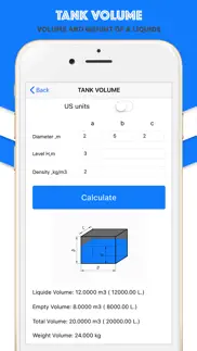 volume of tank calculator iphone images 3