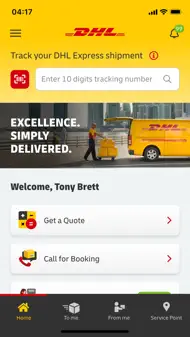 DHL Express Mobile App iphone bilder 0