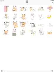 animated cute fox sticker ipad images 1