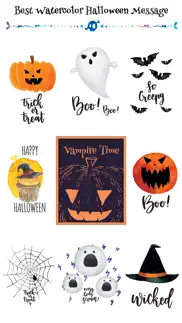 cute watercolor halloween pack iphone images 1