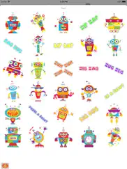 funny robot stickers ipad images 2