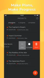 story planner para escritores iphone capturas de pantalla 2