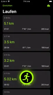 laufen - jogging tracker iphone bildschirmfoto 1