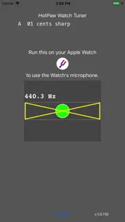 chromatic watch tuner iPhone Captures Décran 1