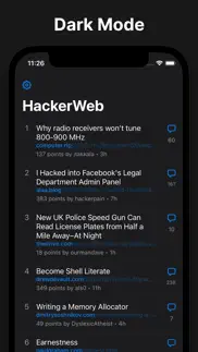 hackerweb - hacker news client iPhone Captures Décran 3