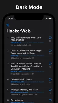 HackerWeb - Hacker News client iphone bilder 2