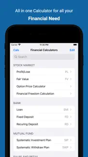 financial calculator emi, sip iphone images 1