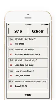 daily grid journal -diary memo iphone bildschirmfoto 2