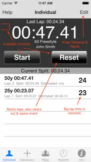 stopwatch for swimming iphone images 1