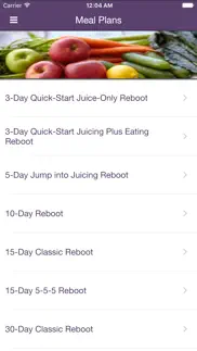 reboot with joe juice diet app iPhone Captures Décran 3