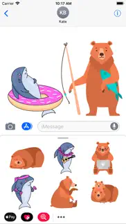 happy shark and bear emoji iphone images 2
