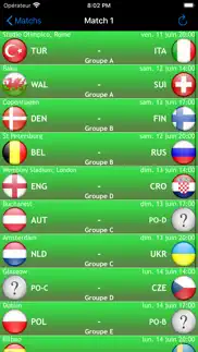 euro football 2020 en direct iPhone Captures Décran 2