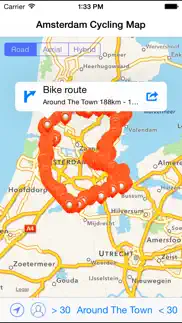 amsterdam cycling map iphone resimleri 1