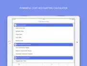 cost accounting calculator iPad Captures Décran 1