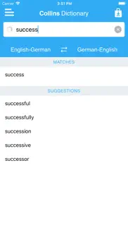 collins german dictionary iPhone Captures Décran 4