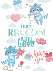 best raccoon - valentine love ipad images 3