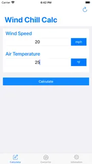 wind chill calculator - calc iphone images 1