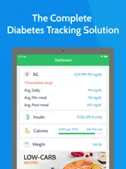 diabetes tracker by mynetdiary iPad Captures Décran 2