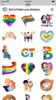 girl in pride love stickers iphone images 3