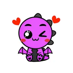 purple dragon stickers logo, reviews