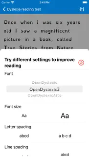dyslexia speed reading test iq iphone capturas de pantalla 2