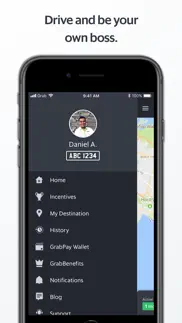 grab driver: app for partners iPhone Captures Décran 1