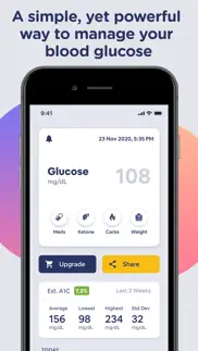 blood sugar tracking glucobyte iphone images 1