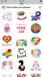 girl in pride love stickers iphone images 2
