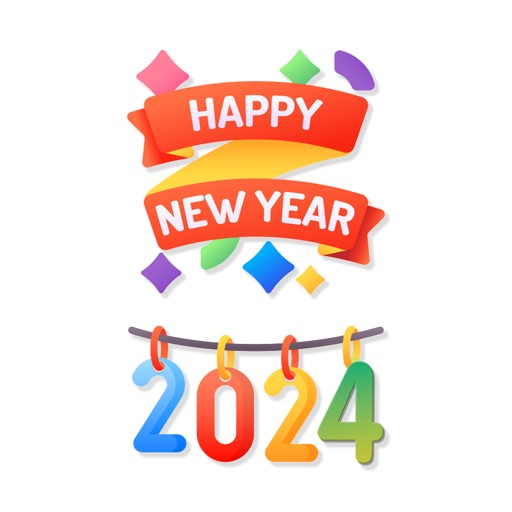 Happy New Year 2024 -WASticker app reviews download