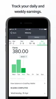 grab driver: app for partners iPhone Captures Décran 4
