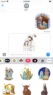 cozy nativity scene stickers iphone images 1