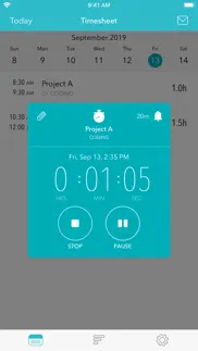 timesheet - time tracker iphone resimleri 3