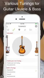 guitar, bass and ukulele tuner iphone images 2
