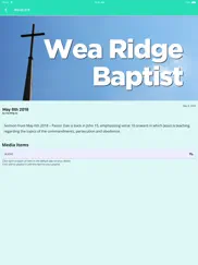wea ridge baptist church ipad images 3
