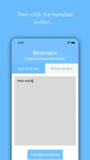 binarrator - binary translator iPhone Captures Décran 3