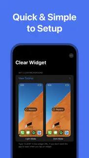 clear widget - blank spaces iPhone Captures Décran 3