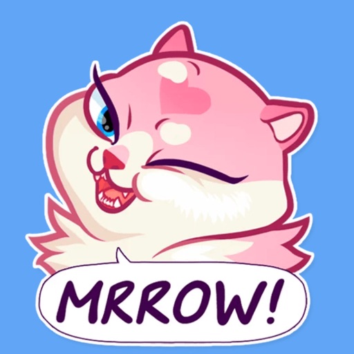 Pink Pussy Cat Stickers app reviews download