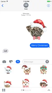 xmas pals - cat and dog emojis iphone resimleri 2