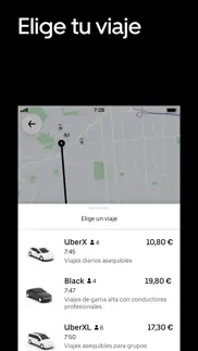 uber - viajes asequibles iphone capturas de pantalla 3