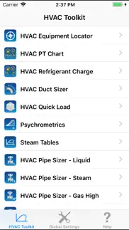 hvac toolkit iphone capturas de pantalla 1